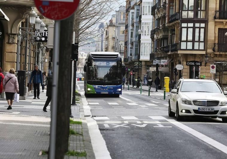 Cambios de tráfico en el centro de Donostia por las obras del Topo